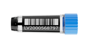 Tube with white code marking areas